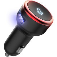 dongdong 咚咚 智能语音车载MP3蓝牙接收器播放器免提FM调频USB充电器 黑色