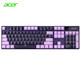 acer 宏碁 机械键盘 （全键无冲 ）RGB背光 青轴 黑粉双色OKB110