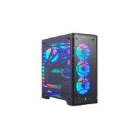 USCORSAIR 美商海盗船 570X RGB 黑色侧透版 ATX机箱 全侧透 黑色 含电源 850W