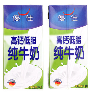 EUROCOW 优佳 高钙低脂纯牛奶 1L*6盒