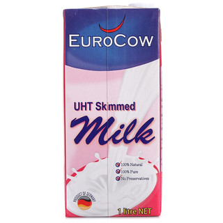 EUROCOW 优佳 脱脂纯牛奶 1L