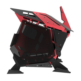 FUXK 裁决—ZAKU RGB E-ATX机箱 半侧透 黑红