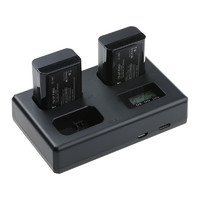 FB 沣标 FB-NP-FW50 相机锂电池 7.2V 950mAh 2块装 +FB-DC-NP-FW50 tri 相机电池充电器 黑色 三槽