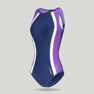 SPEEDO 速比涛 Speedo/速比涛 女士泳衣 噪点系列 O形露背 性感修身 连体泳衣36紫色812576F222