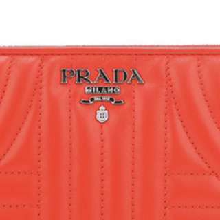 PRADA 普拉达 女士皮质长款钱包 1ML506-2D91-F0011 红色