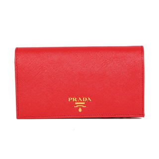 prada 普拉达 女士牛皮中长款钱包 1ml009-qwa-f0011 红色