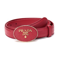 PRADA 普拉达 女士牛皮板扣腰带 1CC277-053-F068Z 红色 105