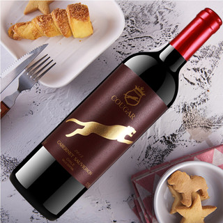 COUGAR 美洲狮 干型红葡萄酒 12.5%vol 750ml*2瓶