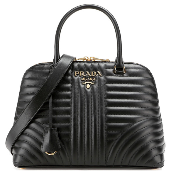 prada 普拉达 女士牛皮贝壳包 1ba002-2d91-f0632 黑色