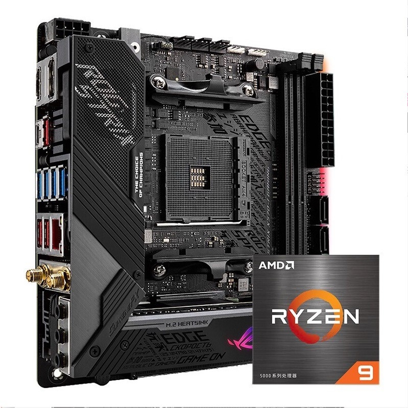 ROG 玩家国度 STRIX X570-I GAMING主板+AMD 锐龙9 (R9)5950X CPU处理器 板U套装