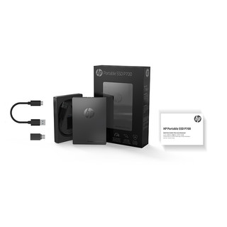HP 惠普 Portable SSD P700 USB 3.1 移动固态硬盘 Type-C 512GB 黑色