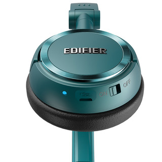 EDIFIER 漫步者 W675BT 压耳式头戴式降噪蓝牙耳机 蓝色