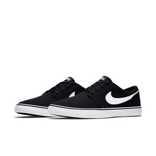 NIKE 耐克 SB Portmore II Solar Cnvs 中性运动板鞋 880268-010 黑/白 45