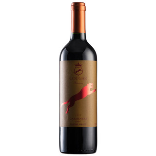COUGAR 美洲狮 智利中央山谷 干红葡萄酒 2017年 750ml 单瓶装