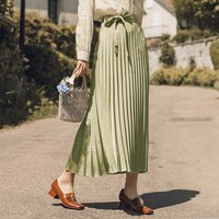 INMAN 茵曼 女士百褶裙 1893110435HM060