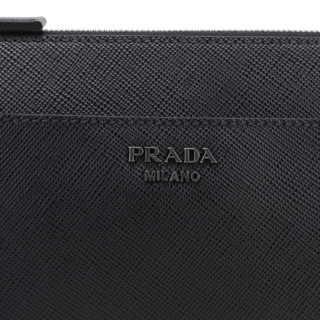 PRADA 普拉达 男士牛皮手拿包 2VF019-2FAD-F0002-V-OOO 黑色