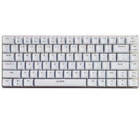 AJAZZ 黑爵 AK32 82键 有线机械键盘 白色 国产青轴 无光