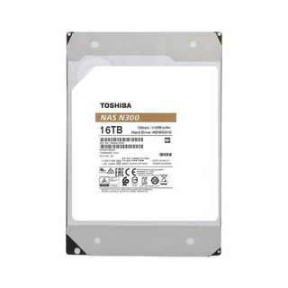 TOSHIBA 东芝 N300系列 3.5英寸 NAS硬盘 16TB（CMR、7200rpm、512MB）HDWG31G