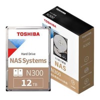 TOSHIBA 东芝 N300系列 3.5英寸 NAS硬盘 12TB（CMR、7200rpm、256MB）HDWG21C