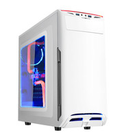  美商艾湃电竞 Apexgaming A2白无垢 ATX机箱 半侧透 白色