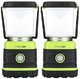 Consciot 超亮 LED 露营灯 1000 流明 D 电池供电,4 种灯光模式 2 件装