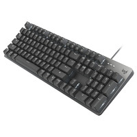 logitech 罗技 K845 104键 有线机械键盘 黑色 ttc红轴 单光