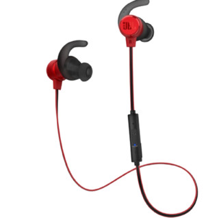JBL 杰宝 T280BT 入耳式颈挂式蓝牙耳机 激情红