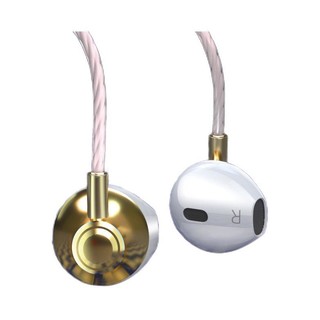 naiyu 奈语 半入耳式有线动圈降噪耳机 鎏金白 3.5mm