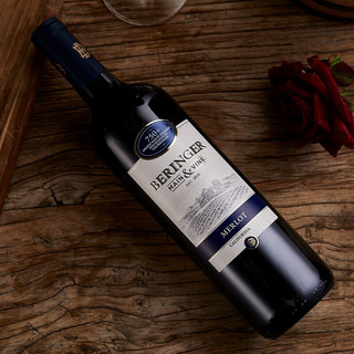 贝灵哲beringer葡萄酒美国原瓶进口红酒 酩蔓系列梅洛红葡萄酒750ml *1瓶