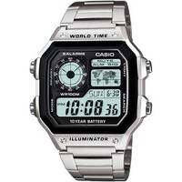CASIO 卡西欧 Unisex Digital Stainless Steel Bracelet Watch 39.5mm