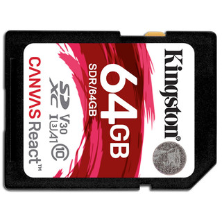 Kingston 金士顿 SDR Micro-SD存储卡 64GB（UHS-I、V30、U3、A1）