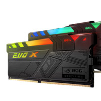GEIL 金邦 EVO X ROG- certified系列 DDR4 3200MHz RGB 台式机内存 枪灰色 16GB 8GBx2 GREXSR416GB3200C16DC