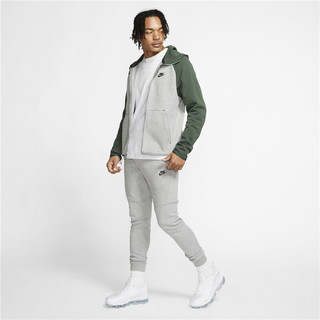 NIKE 耐克 Sportswear Tech Fleece 男子运动卫衣 928484-065 绿色/灰 S