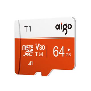 aigo 爱国者 T1 高速专业版 Micro-SD存储卡（UHS-I、V30、U3、A1）