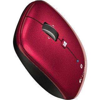 logitech 罗技 M557 蓝牙无线鼠标 1000DPI 红色