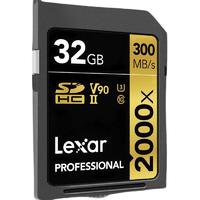 Lexar 雷克沙 LSD32GCRBAP2000R SD存储卡 32GB（UHS-II、V90、U3）