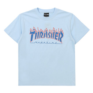 THRASHER 男女款圆领短袖 THRAMT153 浅蓝色 S