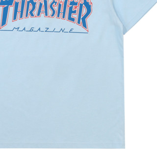 THRASHER 男女款圆领短袖 THRAMT153 浅蓝色 S