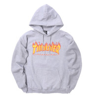 THRASHER 男女款连帽卫衣 THRAMH003 灰色 L