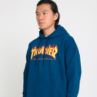 THRASHER 男女款连帽卫衣 THRAMH003 皇家蓝 XL