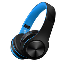 GYSFONE 耳罩式头戴式降噪蓝牙耳机 黑蓝色