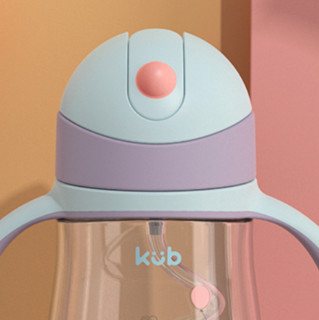 kub 可优比 K-YZB001 儿童吸管杯 240ml 卡罗蓝