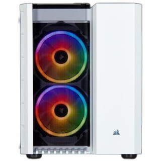 USCORSAIR 美商海盗船 CRYSTAL 280X RGB M-ATX机箱 半侧透 白色