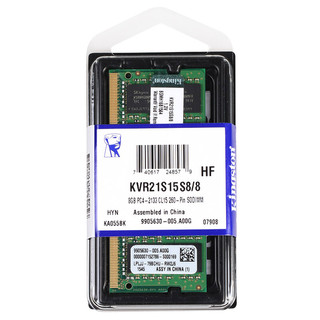 Kingston 金士顿 KVR系列 DDR4 2400MHz 笔记本内存 普条