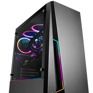 Antec 安钛克 DP501 RGB ATX机箱 半侧透 黑色