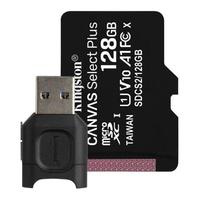 Kingston 金士頓 SDCS2 Micro-SD存儲卡 128GB（UHS-I、V10、U1）