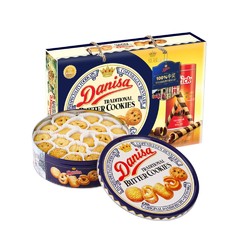 Danisa 皇冠丹麦曲奇 DANISA/皇冠休闲食品经典礼盒装908g曲奇饼干送礼礼盒
