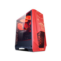 Huntkey 航嘉 MVP+ ATX机箱 半侧透 红色