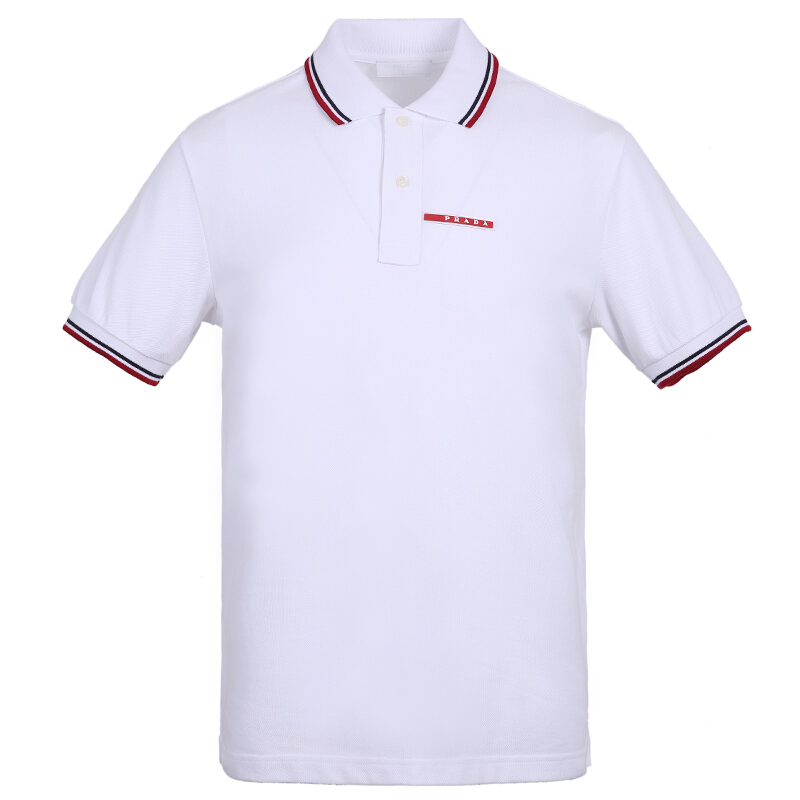PRADA 普拉达 男士短袖POLO衫 SJJ887-322-F0AA1 白色 XL