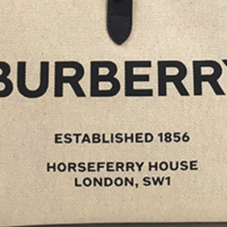 BURBERRY 博柏利 男女款手提托特包 本白